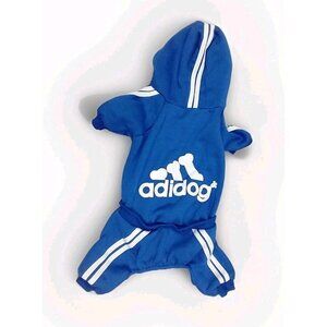 Paw Wag Co Adidog Tracksuit‎ Size XL Blue Snap Closure Hoodie Coat Jacket